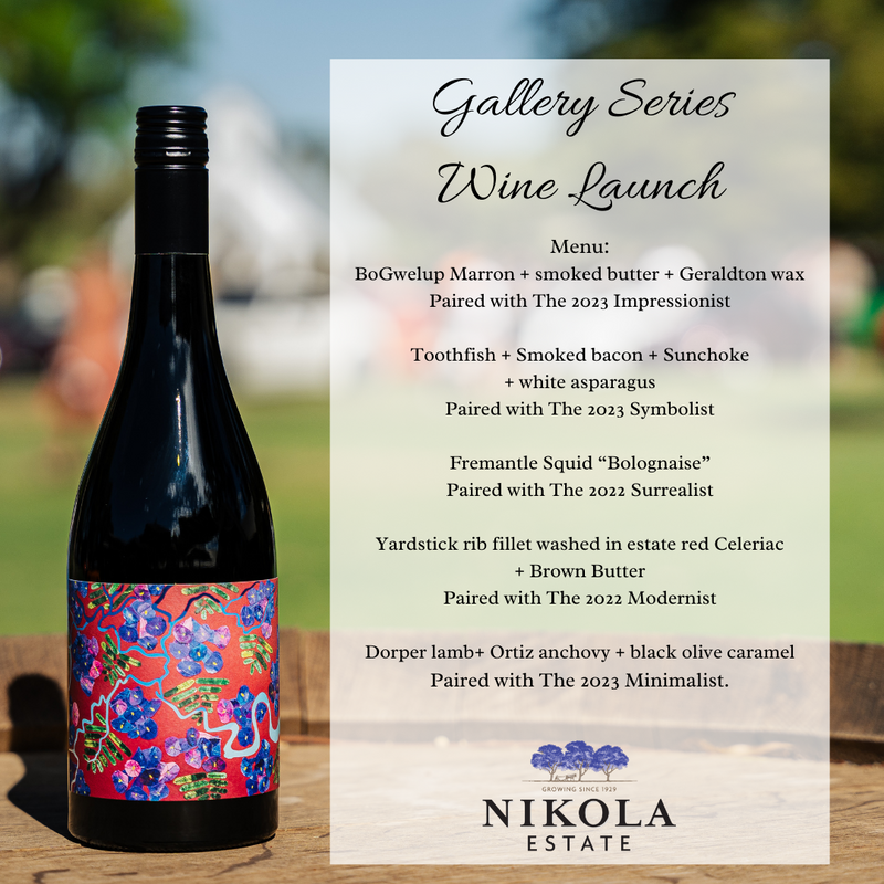 Gallery Series Wine Launch at Nikola Estate