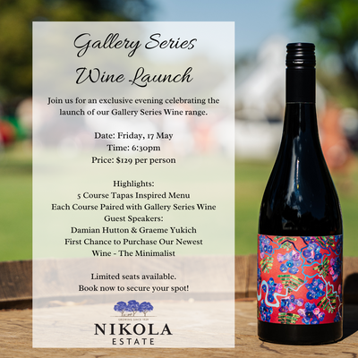 Gallery Series Wine Launch at Nikola Estate